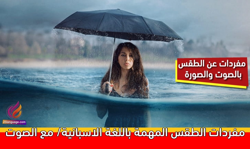مفردات الطقس المهمة باللغة الاسبانية/ مع الصوت