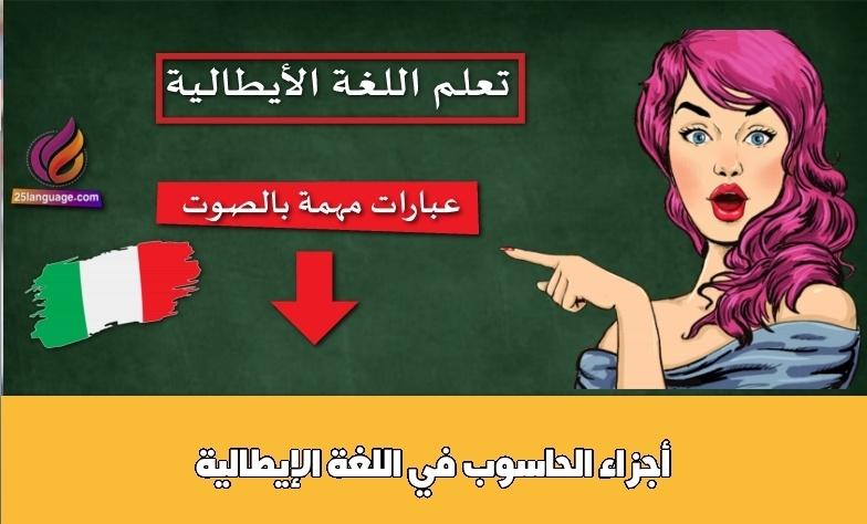 أجزاء الحاسوب في اللغة الإيطالية