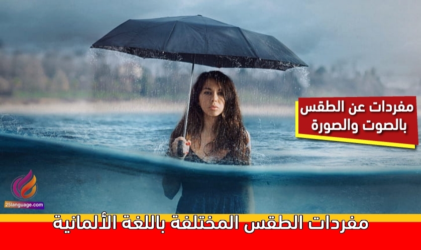 مفردات الطقس المختلفة باللغة الألمانية