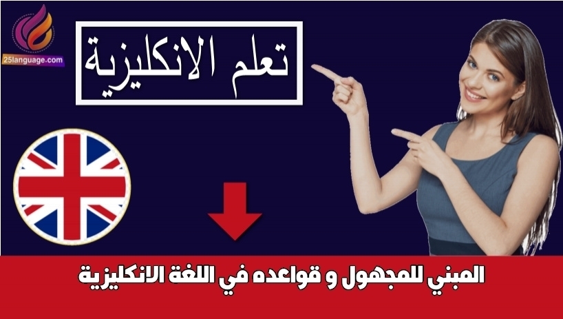 المبني للمجهول و قواعده في اللغة الانكليزية