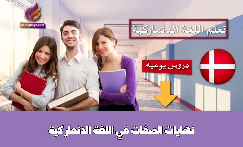 نهايات الصفات في اللغة الدنماركية