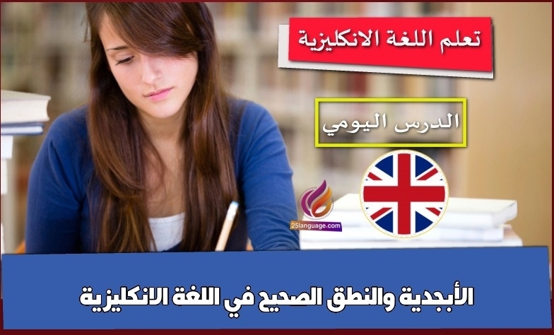 الأبجدية والنطق الصحيح في اللغة الانكليزية