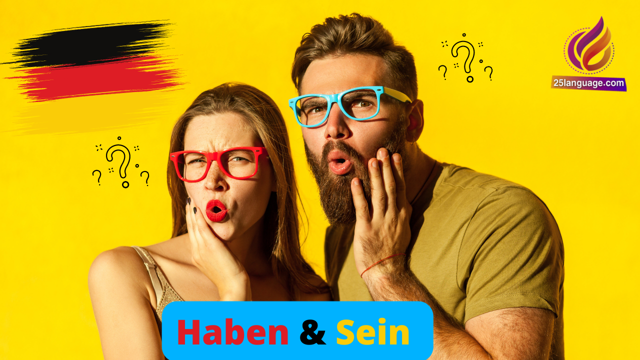 فعل الكون (Sein) وفعل الملكية (Haben) في اللغة الألمانية.