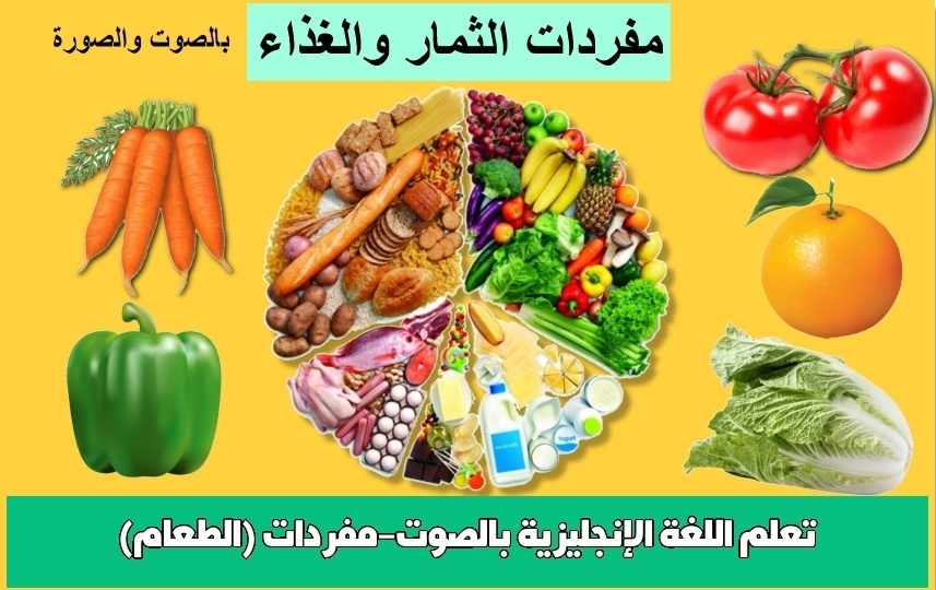 تعلم اللغة الإنجليزية بالصوت-مفردات (الطعام)