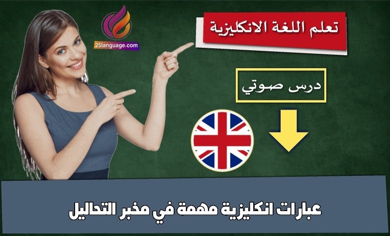 عبارات انكليزية مهمة في مخبر التحاليل