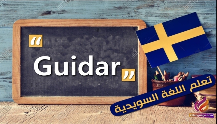 Guidar فعل مهم و شائع باللغة السويدية