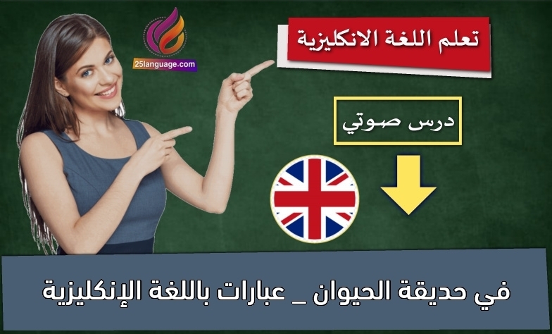 في حديقة الحيوان _ عبارات باللغة الإنكليزية