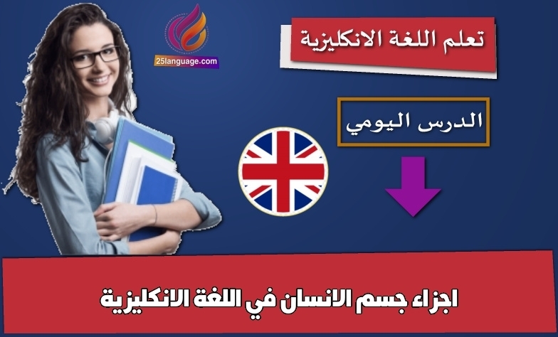 اجزاء جسم الانسان في اللغة الانكليزية