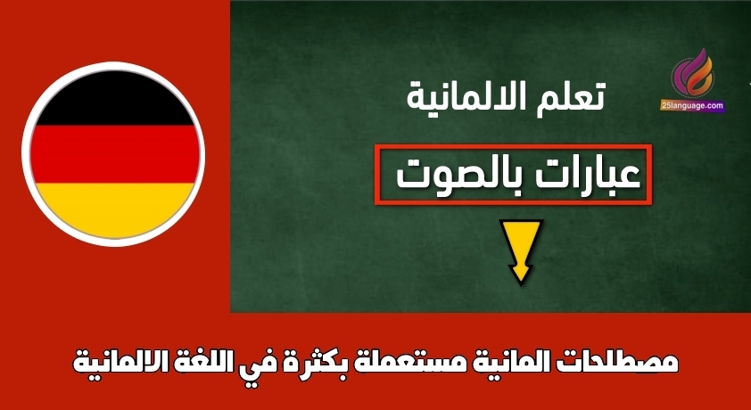 مصطلحات المانية مستعملة بكثرة في اللغة الالمانية