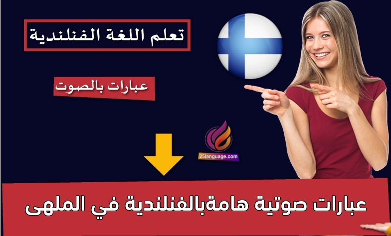 عبارات صوتية هامةبالفنلندية في الملهى
