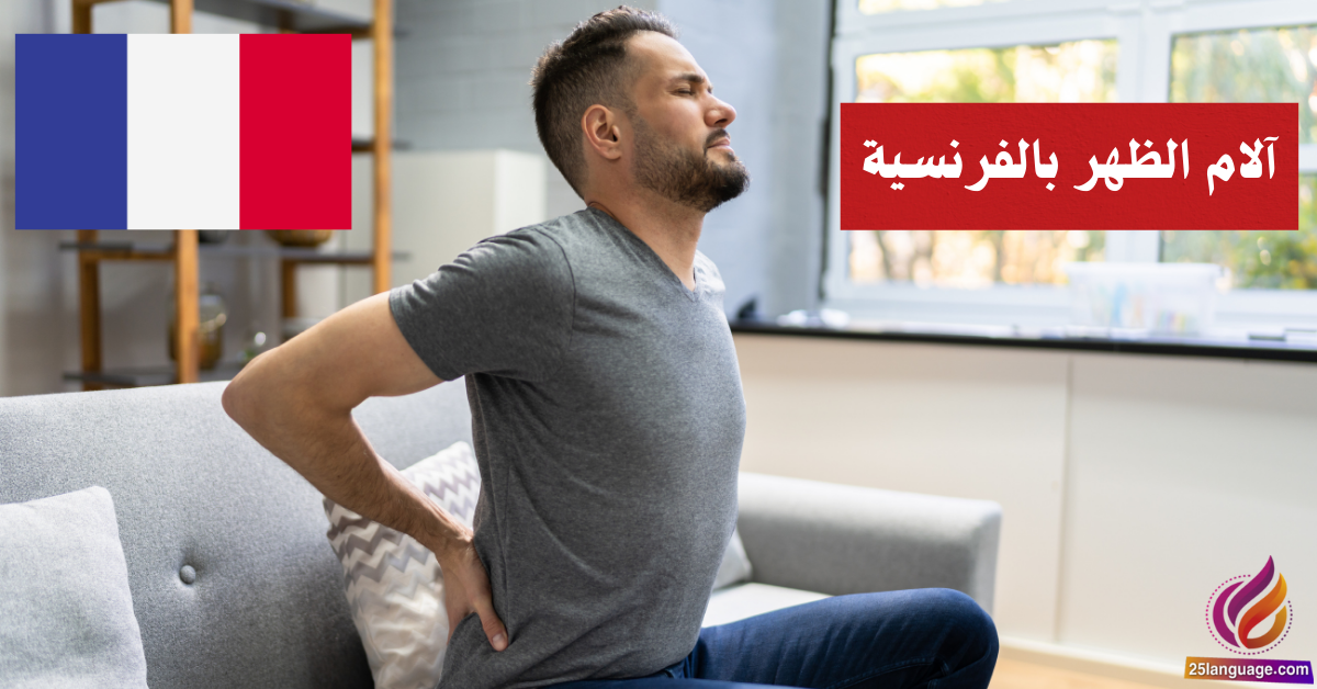أسماء آلام الظهر بالفرنسية